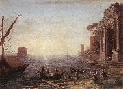 Claude Lorrain A Seaport at Sunrise china oil painting artist